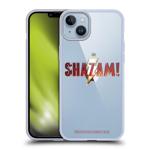 Shazam! 2019 Movie Logos Main Soft Gel Case for Apple iPhone 14 Plus