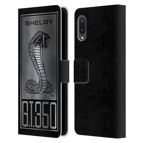 Shelby Car Graphics GT350 Leather Book Wallet Case Cover For Samsung Galaxy A02/M02 (2021)