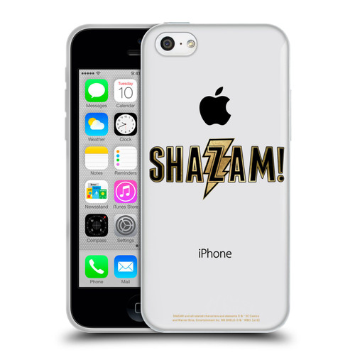 Shazam! 2019 Movie Logos Gold Soft Gel Case for Apple iPhone 5c