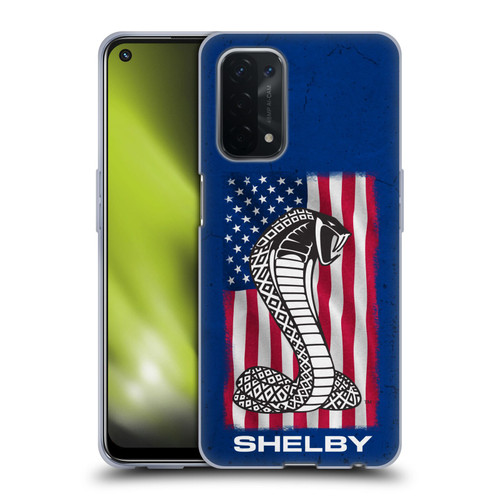 Shelby Logos American Flag Soft Gel Case for OPPO A54 5G