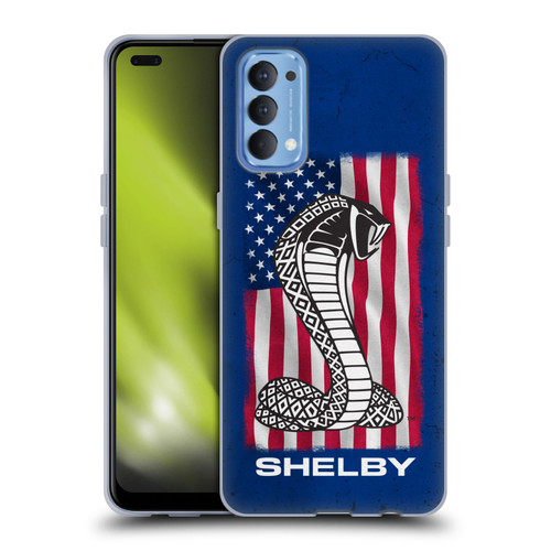 Shelby Logos American Flag Soft Gel Case for OPPO Reno 4 5G