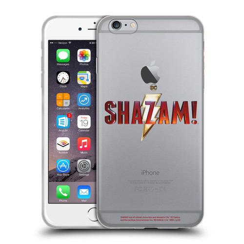 Shazam! 2019 Movie Logos Main Soft Gel Case for Apple iPhone 6 Plus / iPhone 6s Plus