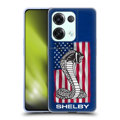 Shelby Logos American Flag Soft Gel Case for OPPO Reno8 Pro