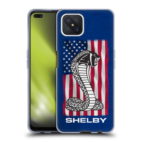 Shelby Logos American Flag Soft Gel Case for OPPO Reno4 Z 5G