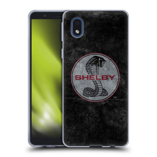 Shelby Logos Distressed Black Soft Gel Case for Samsung Galaxy A01 Core (2020)
