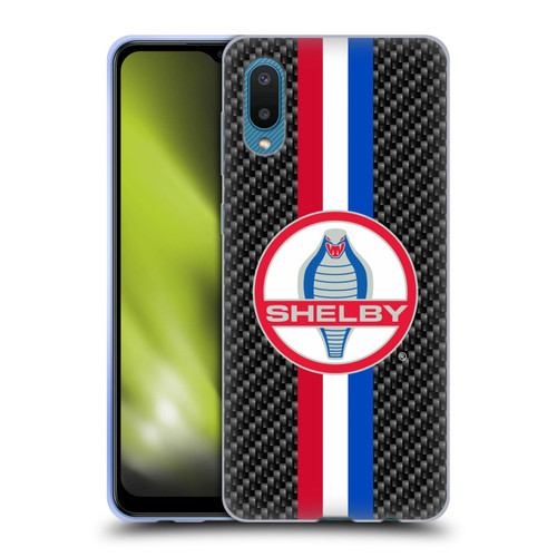 Shelby Logos Carbon Fiber Soft Gel Case for Samsung Galaxy A02/M02 (2021)