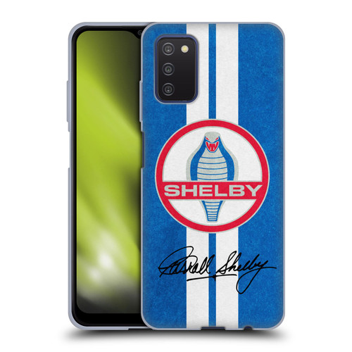 Shelby Logos Distressed Blue Soft Gel Case for Samsung Galaxy A03s (2021)