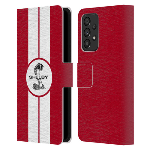 Shelby Car Graphics 1965 427 S/C Red Leather Book Wallet Case Cover For Samsung Galaxy A33 5G (2022)