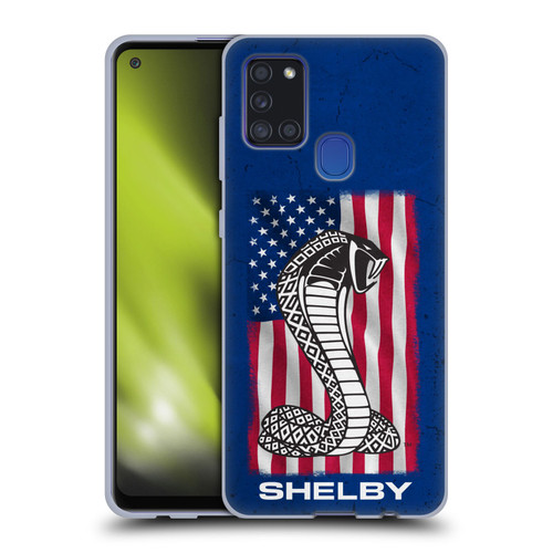 Shelby Logos American Flag Soft Gel Case for Samsung Galaxy A21s (2020)
