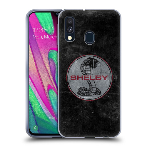Shelby Logos Distressed Black Soft Gel Case for Samsung Galaxy A40 (2019)