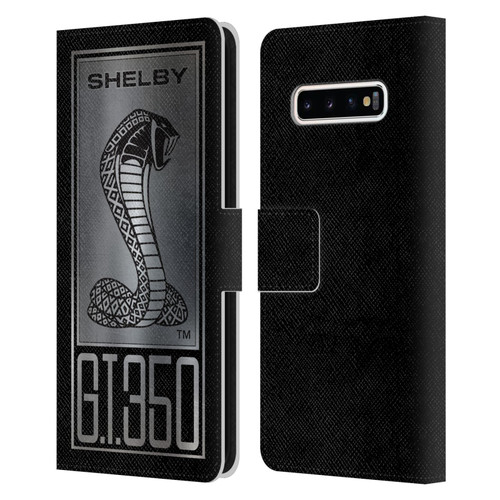 Shelby Car Graphics GT350 Leather Book Wallet Case Cover For Samsung Galaxy S10+ / S10 Plus