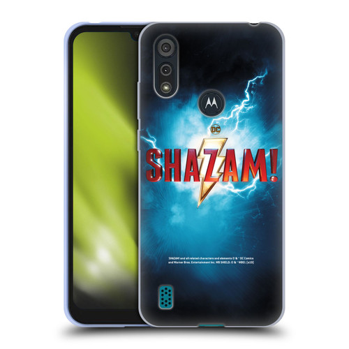 Shazam! 2019 Movie Logos Poster Soft Gel Case for Motorola Moto E6s (2020)