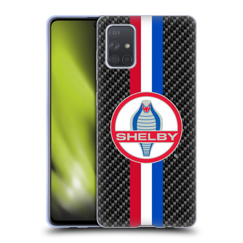 Shelby Logos Carbon Fiber Soft Gel Case for Samsung Galaxy A71 (2019)