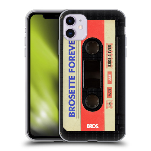 BROS Vintage Cassette Tapes Brosette Forever Soft Gel Case for Apple iPhone 11