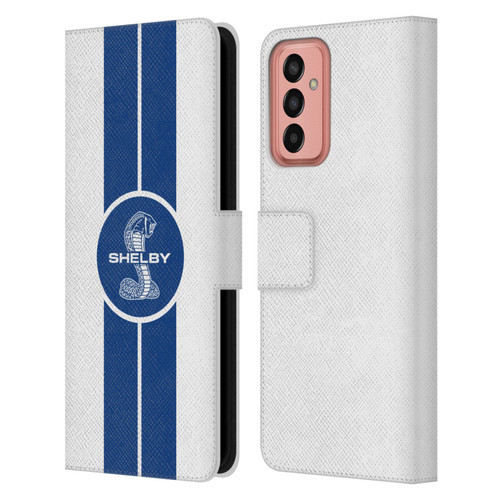 Shelby Car Graphics 1965 427 S/C White Leather Book Wallet Case Cover For Samsung Galaxy M13 (2022)
