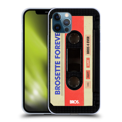 BROS Vintage Cassette Tapes Brosette Forever Soft Gel Case for Apple iPhone 12 / iPhone 12 Pro