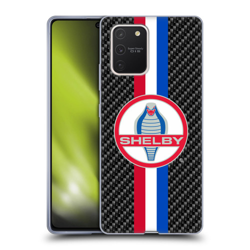 Shelby Logos Carbon Fiber Soft Gel Case for Samsung Galaxy S10 Lite