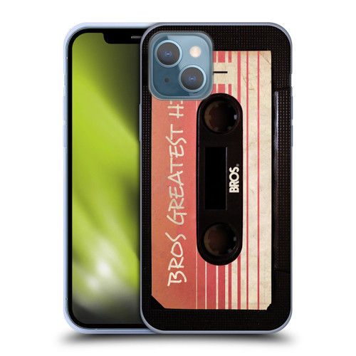 BROS Vintage Cassette Tapes Greatest Hits Soft Gel Case for Apple iPhone 13