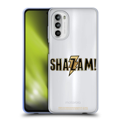 Shazam! 2019 Movie Logos Gold Soft Gel Case for Motorola Moto G52