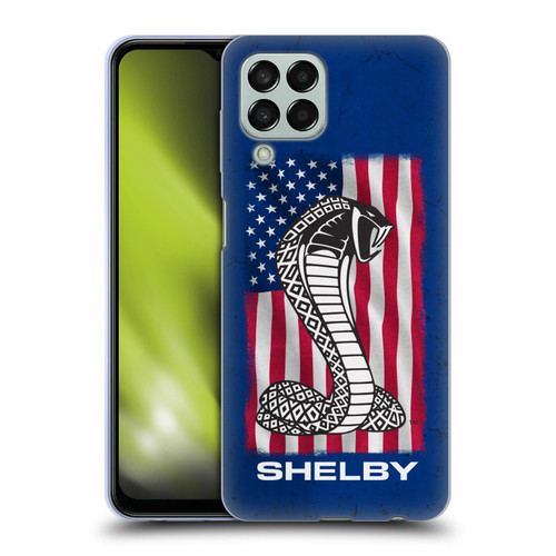Shelby Logos American Flag Soft Gel Case for Samsung Galaxy M33 (2022)
