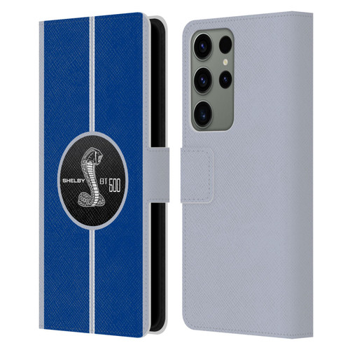 Shelby Car Graphics GT500 Leather Book Wallet Case Cover For Samsung Galaxy S23 Ultra 5G