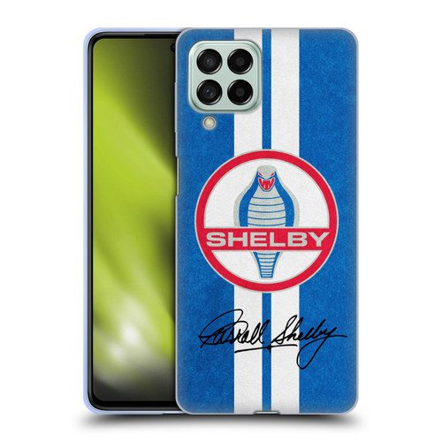 Shelby Logos Distressed Blue Soft Gel Case for Samsung Galaxy M53 (2022)