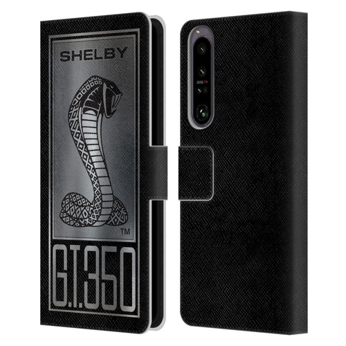 Shelby Car Graphics GT350 Leather Book Wallet Case Cover For Sony Xperia 1 IV
