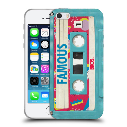 BROS Vintage Cassette Tapes When Will I Be Famous Soft Gel Case for Apple iPhone 5 / 5s / iPhone SE 2016