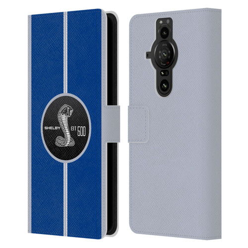 Shelby Car Graphics GT500 Leather Book Wallet Case Cover For Sony Xperia Pro-I