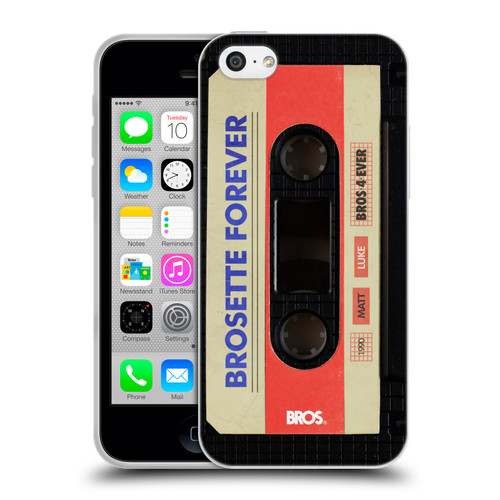 BROS Vintage Cassette Tapes Brosette Forever Soft Gel Case for Apple iPhone 5c