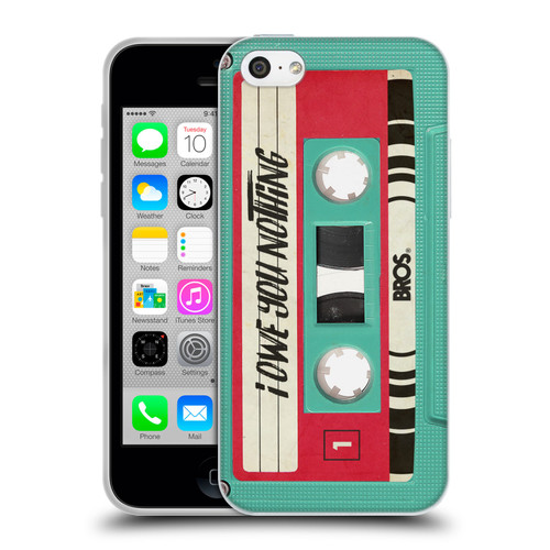 BROS Vintage Cassette Tapes I Owe You Nothing Soft Gel Case for Apple iPhone 5c