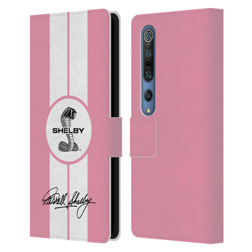 Shelby Car Graphics 1965 427 S/C Pink Leather Book Wallet Case Cover For Xiaomi Mi 10 5G / Mi 10 Pro 5G