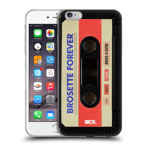 BROS Vintage Cassette Tapes Brosette Forever Soft Gel Case for Apple iPhone 6 Plus / iPhone 6s Plus