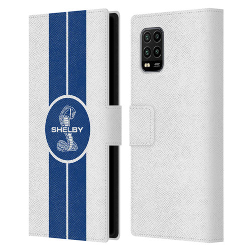 Shelby Car Graphics 1965 427 S/C White Leather Book Wallet Case Cover For Xiaomi Mi 10 Lite 5G