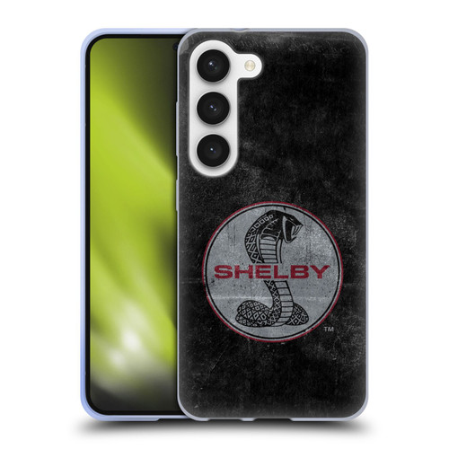 Shelby Logos Distressed Black Soft Gel Case for Samsung Galaxy S23 5G