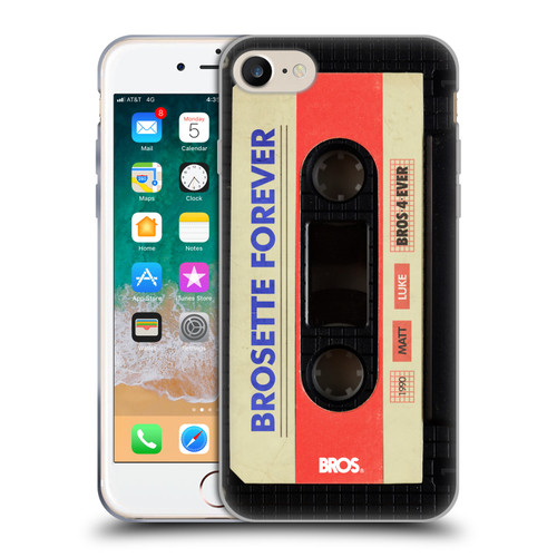 BROS Vintage Cassette Tapes Brosette Forever Soft Gel Case for Apple iPhone 7 / 8 / SE 2020 & 2022