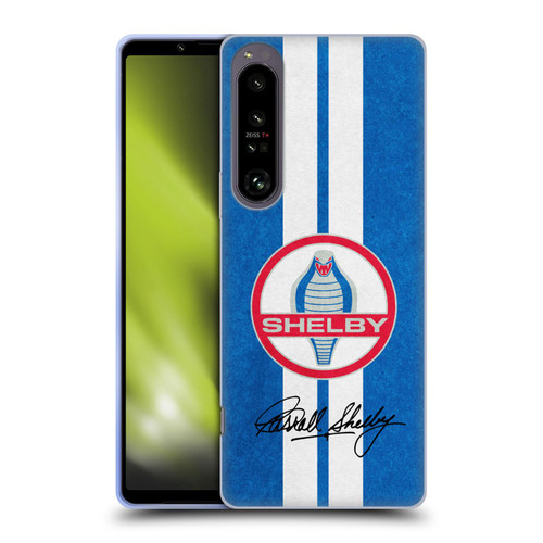 Shelby Logos Distressed Blue Soft Gel Case for Sony Xperia 1 IV