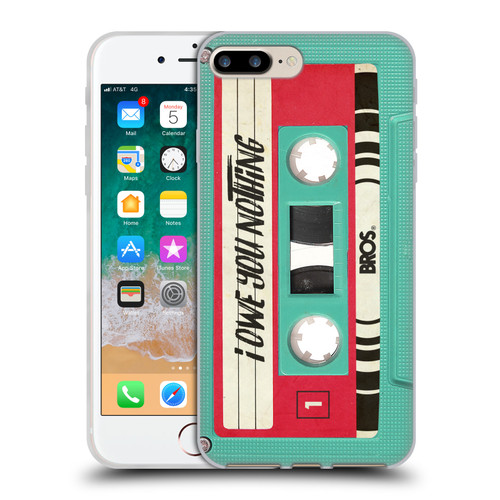 BROS Vintage Cassette Tapes I Owe You Nothing Soft Gel Case for Apple iPhone 7 Plus / iPhone 8 Plus
