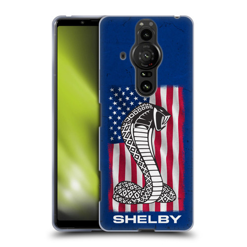 Shelby Logos American Flag Soft Gel Case for Sony Xperia Pro-I
