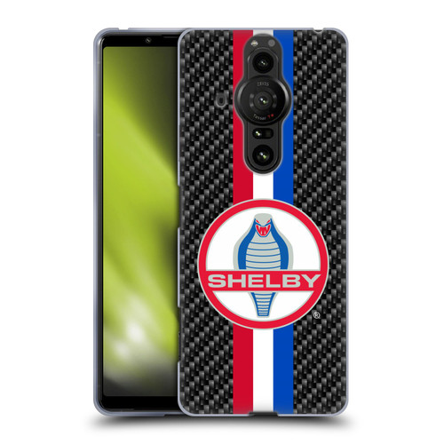 Shelby Logos Carbon Fiber Soft Gel Case for Sony Xperia Pro-I