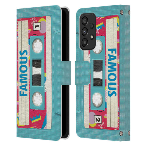 BROS Vintage Cassette Tapes When Will I Be Famous Leather Book Wallet Case Cover For Samsung Galaxy A33 5G (2022)