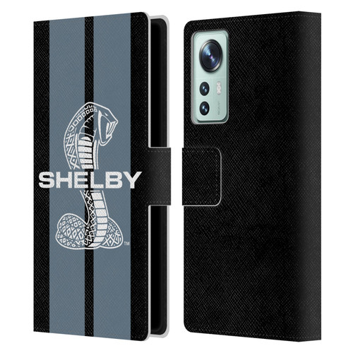 Shelby Car Graphics Gray Leather Book Wallet Case Cover For Xiaomi 12