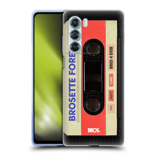 BROS Vintage Cassette Tapes Brosette Forever Soft Gel Case for Motorola Edge S30 / Moto G200 5G