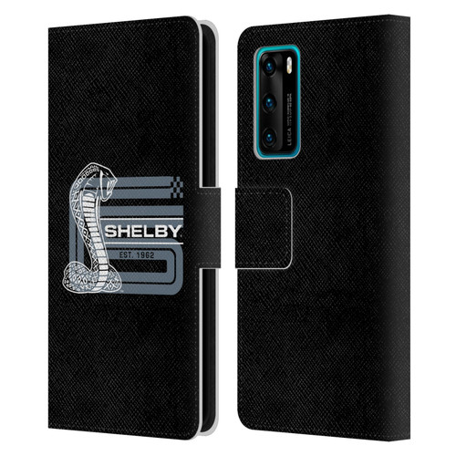 Shelby Logos CS Super Snake Leather Book Wallet Case Cover For Huawei P40 5G