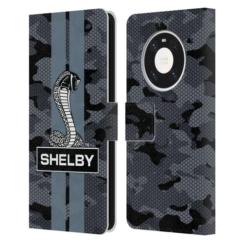 Shelby Logos Camouflage Leather Book Wallet Case Cover For Huawei Mate 40 Pro 5G