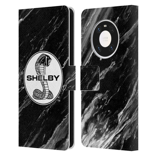 Shelby Logos Marble Leather Book Wallet Case Cover For Huawei Mate 40 Pro 5G