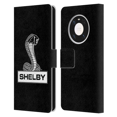 Shelby Logos Plain Leather Book Wallet Case Cover For Huawei Mate 40 Pro 5G
