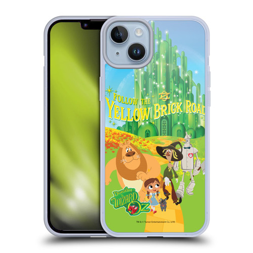 Dorothy and the Wizard of Oz Graphics Yellow Brick Road Soft Gel Case for Apple iPhone 14 Plus
