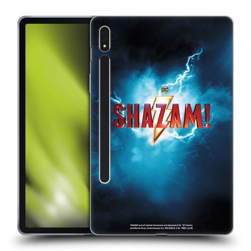 Shazam! 2019 Movie Logos Poster Soft Gel Case for Samsung Galaxy Tab S8