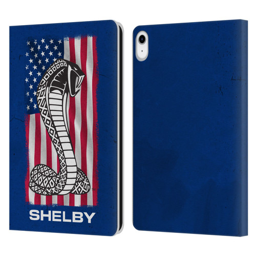 Shelby Logos American Flag Leather Book Wallet Case Cover For Apple iPad 10.9 (2022)